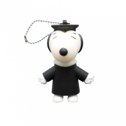 Memoria USB LevyDal Snoopy, 16GB, USB 2.0, Negro/Blanco 