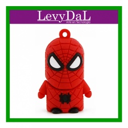 Memoria USB LevyDal Spiderman, 16GB, USB 2.0, Rojo 