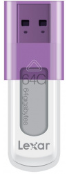 Memoria USB Lexar JumpDrive S50, 64GB, USB.2.0, Púrpura 