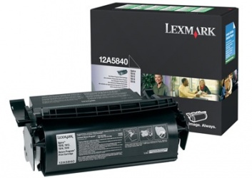 Tóner Lexmark 12A5840 Negro, 10.000 Páginas 