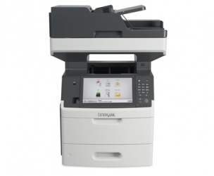 Multifuncional Lexmark MX711dhe, Blanco y Negro, Láser, Inalámbrico (necesita Adaptador), Print/Scan/Copy/Fax 