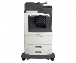 Multifuncional Lexmark MX812dme, Blanco y Negro, Láser, Inalámbrico (necesita Adaptador), Print/Scan/Copy/Fax 