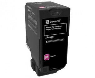Tóner Lexmark 74C4HC0 Alto Rendimiento Magenta, 12.000 Páginas 