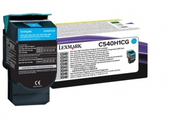 Tóner Lexmark C540H1CG Alto Rendimiento Cian, 2.000 Páginas  
