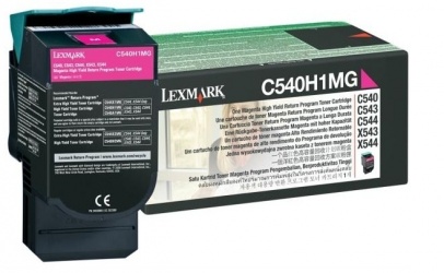Tóner Lexmark C540H1MG Magenta, 2000 Páginas 