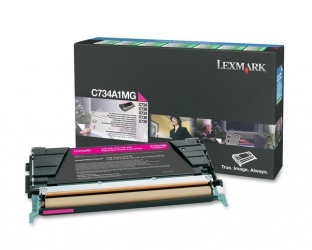 Tóner Lexmark Programa Retorno C734A1MG Magenta, 6000 Páginas 