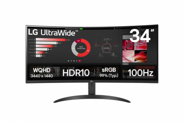 Monitor Curvo LG Ultrawide 34WR50QK-B LED 34