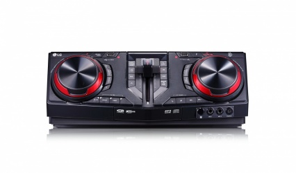 LG CJ87 Mini Componente, Bluetooth, 2350W, USB 2.0, Karaoke, Negro 