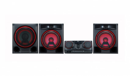 LG Minicomponente con Subwoofer XBOOM CK57, Bluetooth, Alámbrico, 1100W RMS, USB, Negro 