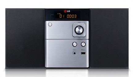 LG CM1530BT Micro Componente, 10W (5W + 5W) RMS, Bluetooth, USB, Negro/Plata 