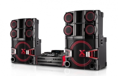 LG X-Boom Pro CM9940 Mini Componente, 3200W RMS, USB, Negro/Rojo 