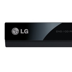 LG DVD Player DP122, Externo, USB Plus y USB Recording, Negro 