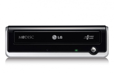 LG GE24NU40 Quemador de DVD, DVD+Rx 24x/DVD+RW 8x, USB 2.0, Externo, Negro (Bulk) 