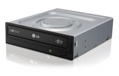LG GH24NS95 Quemador de DVD, DVD-R 24x / CD-RW 40x, SATA, Interno, Negro/Gris 