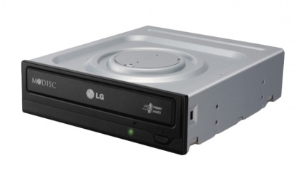 LG GH24NSB0 Quemador de DVD, DVD-R 24x / CD-RW 24x, SATA, Interno, Negro (Bulk) 