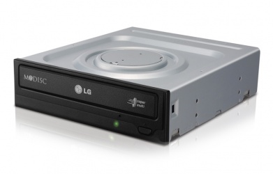 LG GH24NSC0 Quemador de DVD, DVD-R 24x / DVD-RW 6x, SATA, Interno, Negro/Gris 
