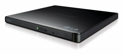 LG GP65NB60 Quemador de DVD Portátil, DVD-R 8x, CD 24x, USB 2.0, Externo, Negro 