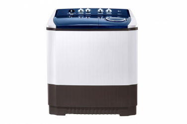 LG Lavadora de Carga Vertical WP15WAR, 15Kg, 3 Programas de Lavado, Negro/Blanco 