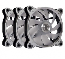 Ventilador Lian Li BORA RGB, 120mm, 900 - 1800RPM, Gris Espacial - 3 Piezas 