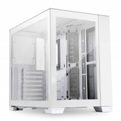 Gabinete Lian Li 011 Dynamic Mini Snow Edition Mini-Tower con Ventana, Mini-Tower, ATX/Micro ATX/Mini-ITX, USB 3.1, sin Fuente/Ventiladores Instalados, Blanco ― Abierto ― Abierto 