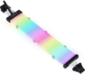 Lian Li Cable de Extensión Strimer Plus V2 RGB, 12+4 Pines, 32 x 5.6cm 