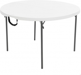 Lifetime Mesa Plegable Redonda 280064, 121.9cm, Blanca 
