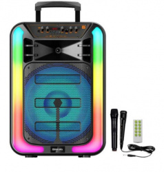 Link Bits Bocina BM15018K, Bluetooth, Alámbrico/Inalámbrico, 35W RMS, USB, Negro 