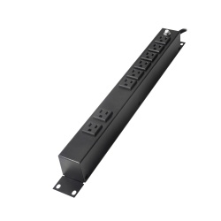 LinkedPro PDU para Rack 1U HTCM-1U, 15A, 120V, 8 Contactos 