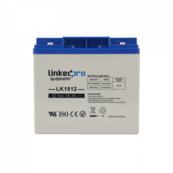 LinkedPRO Batería para Alarma LK1812, 12V, 5.1 A, 18Ah, Salida 12V 