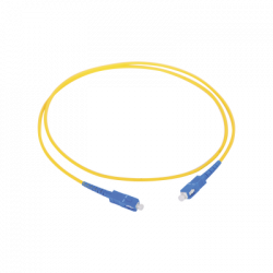 LinkedPRO Cable Fibra Óptica Monomodo SC Macho - SC Macho, 1 Metro, Amarillo 