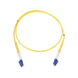 LinkedPRO Cable Fibra Óptica Dúplex Monomodo 2x LC Macho - 2x LC Macho, 1 Metro, Amarillo 