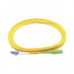 LinkedPRO Cable Fibra Óptica Monomodo OS1/OS2 LC Macho - SC Macho, 1 Metro, Amarillo 