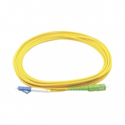 LinkedPRO Cable Fibra Óptica Monomodo OS1/OS2 LC Macho - SC Macho, 3 Metros, Amarillo 