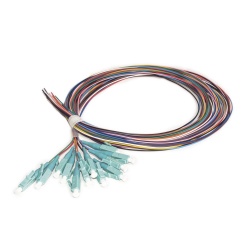LinkedPRO Cable Fibra Óptica Multimodo OM3 12x LC Macho, 50/125, 2 Metros, Multicolor, 12 Pigtails 
