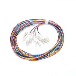 LinkedPRO Cable Fibra Óptica OM3 LC Macho - LC Macho, 2 Metros, Beige, 12 Piezas 