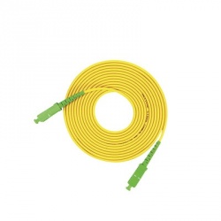 LinkedPRO Cable Fibra Óptica Monomodo OS1/OS2 SC/APC Macho - SC/APC Macho, 3 Metros, Amarillo 