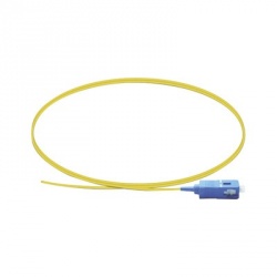LinkedPRO Cable Fibra Óptica Monomodo SC/UPC Macho - Pigtail, 1 Metro, Amarillo 