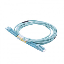 LinkedPRO Cable Fibra Óptica Multimodo OM4 LC Macho - LC Macho, 3 Metros, Aqua 