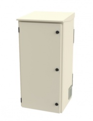 LinkedPRO Gabinete de Acero Galvanizado para Exteriores, 60 x 128cm , 24U, Blanco 