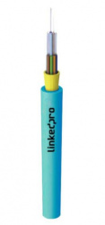 Linkedpro Cable Central para Interiores de 12 Fibras OM3,  50/125, Multimodo, Aqua 