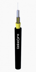 LinkedPRO Cable Fibra Óptica de 12 Hilos Multimodo OM3, Negro - Precio por Metro 