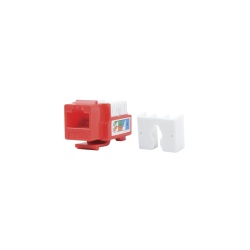 LinkedPRO Jack de Red Modular Cat5e, RJ-45, Blanco/Rojo 