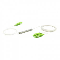 LinkedPRO Cable Divisor Óptico PLC 1 x 2, SC/APC, Blanco/Verde 