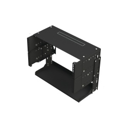 LinkedPRO Rack Abierto 19'' para Montaje en Pared, hasta 36KG, 5U, Negro 