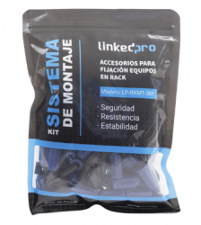 LinkedPRO LP-RKMT-001 Kit de Montaje para Rack, 50 Piezas, PVC 