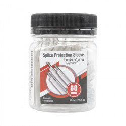 LinkedPRO Manga de Protección para Empalmes de Fibra Óptica, 60mm, 100 Piezas, Blanco 