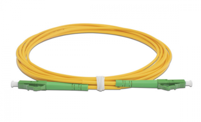 LinkedPRO Cable Fibra Óptica Monomodo G.652D LC/APC Macho - LC/APC Macho, Núcleo 125µm, Cubierta 9µm, 2 Metros, Amarillo 