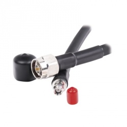 LinkedPRO Cable Coaxial N Macho - Hembra, 60cm, Negro 