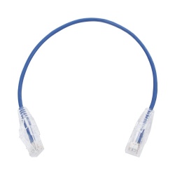 LinkedPRO Cable Patch Cat6 Slim UTP RJ-45 Macho - RJ-45 Macho, 30cm, Azul 