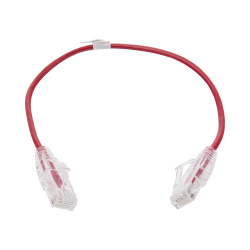 LinkedPRO Cable Patch Cat6 Slim UTP RJ-45 Macho - RJ-45 Macho, 30cm, Rojo 